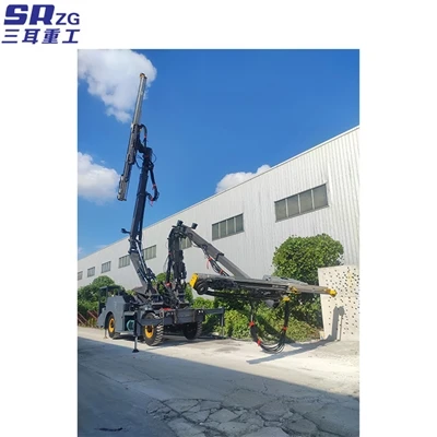 Doble - Boom Rock Driilling Rig Drilling de izquierda y derecha al mismo tiempo
