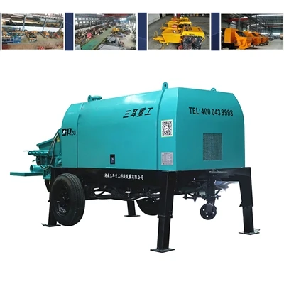 Máquina de shotcrete húmedo/seco para soporte de cimientos de construcción