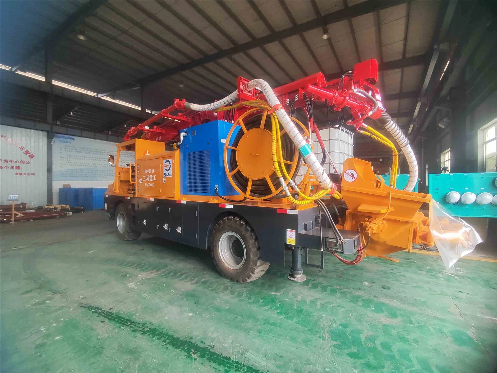 Before the shipping of the wet shotcrete machine must be tested up to 48 hours 3 Before the shipping of the wet shotcrete machine must be tested up to 48 hours 3